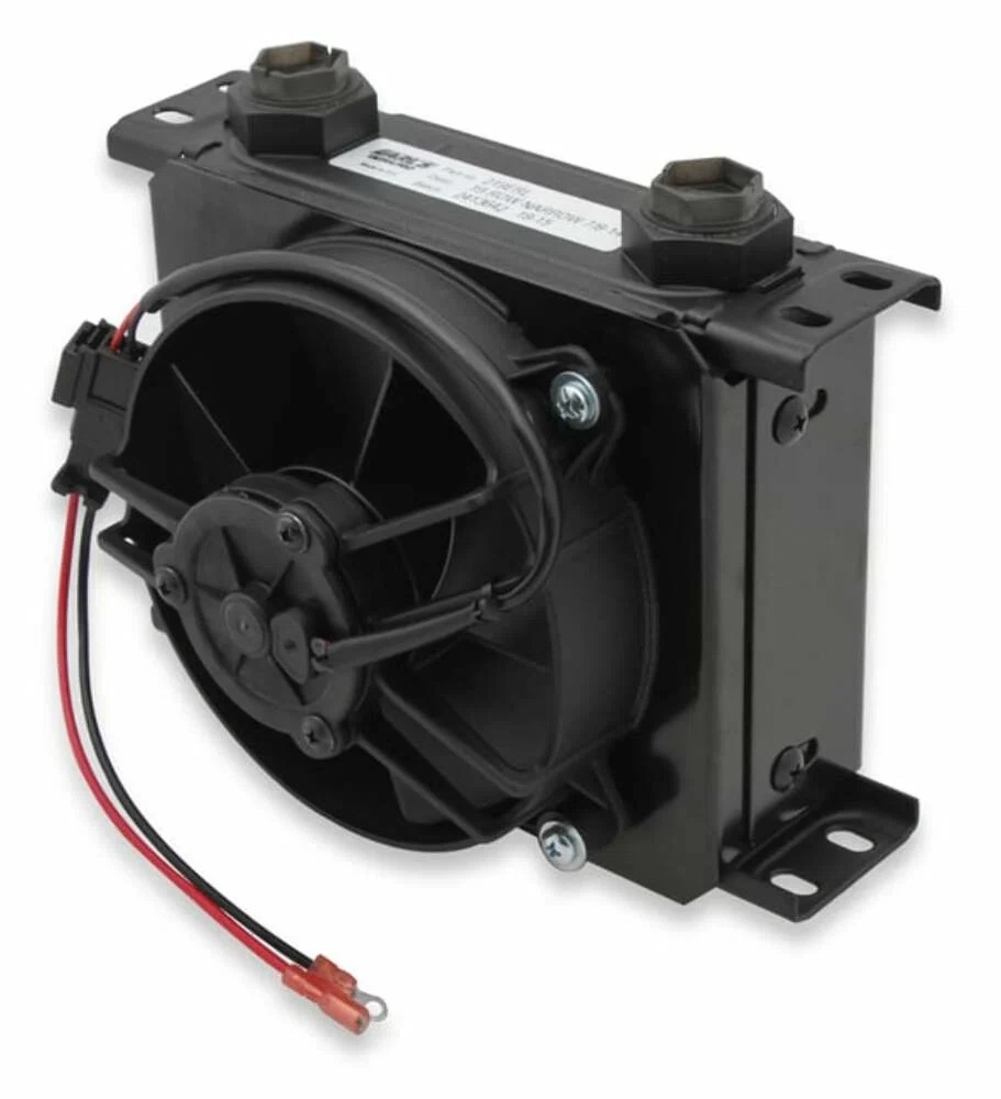 Earls UltraPro Oil Cooler w_Fan 19 Rows Cooler 10 O-Ring BossFemalePort FP219ERL